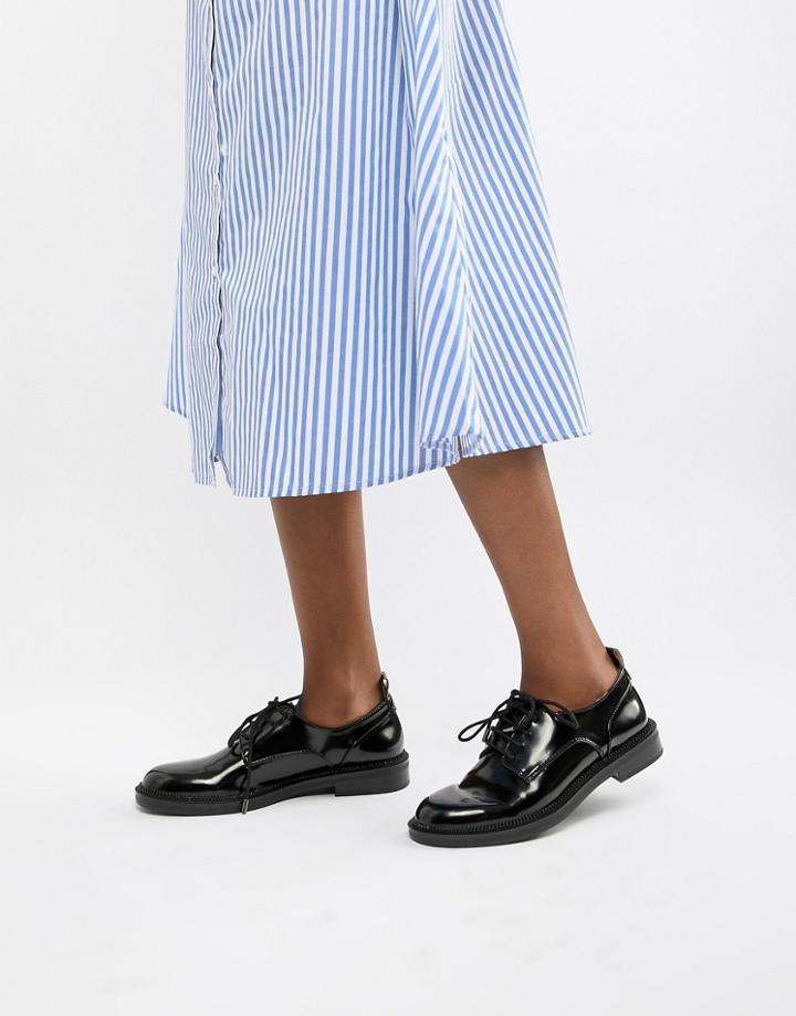 Bershka Patent Brogue - Blue