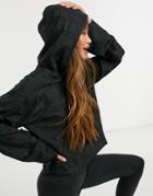 Puma Training First Mile Cropped Hoodie In Black