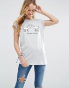 Asos T-shirt With Unicorn Friends Print - Gray Marl