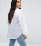 Influence Plus Contrast Layer Shirt - Blue