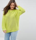 Asos Curve Oversized Chunky Sweater - Green
