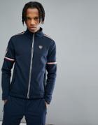 Tommy Hilfiger X Rossignol Robyn Technical Stretch Zipthru Sweat In Navy - Navy