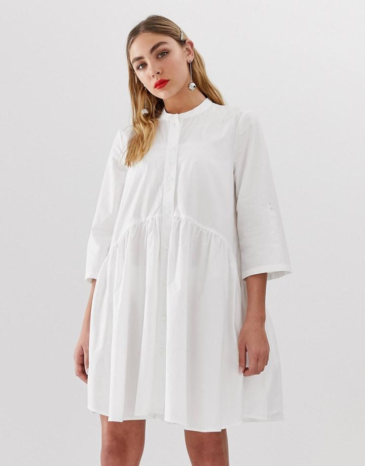 Only Smock Shirt Dress - Cream