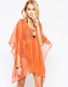 Echo Beach Poncho - 828 Preppy Coral