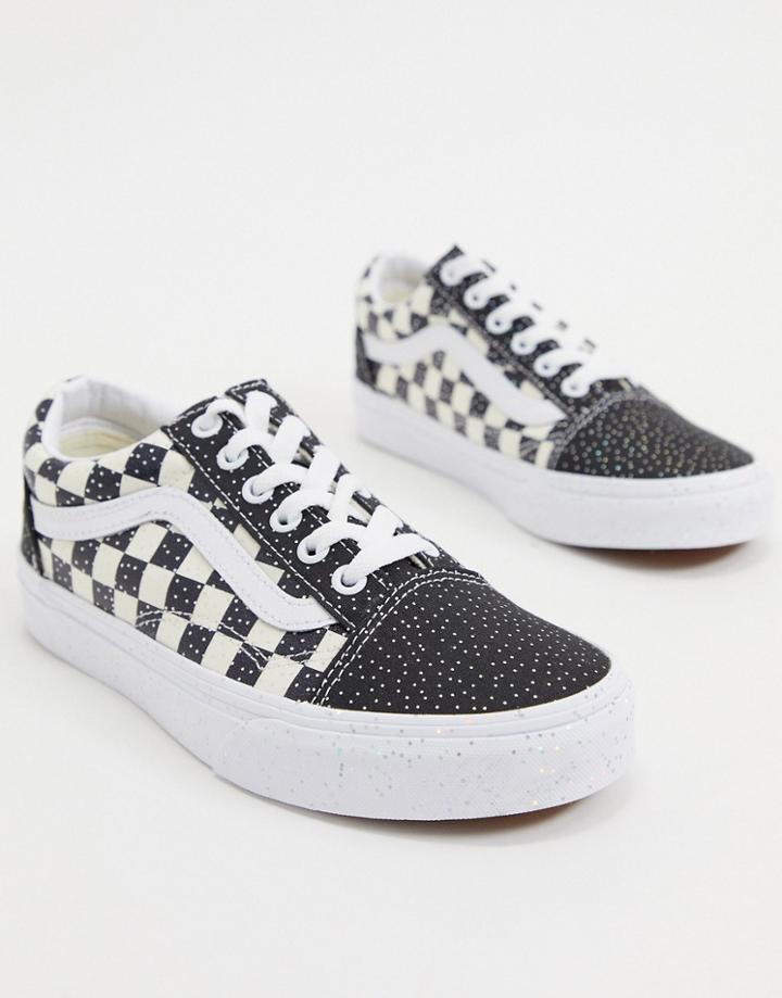 Vans Old Skool Confetti Sneakers In Black/white