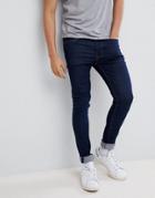 Threadbare Super Skinny Fit Jeans In Indigo Blue - Navy