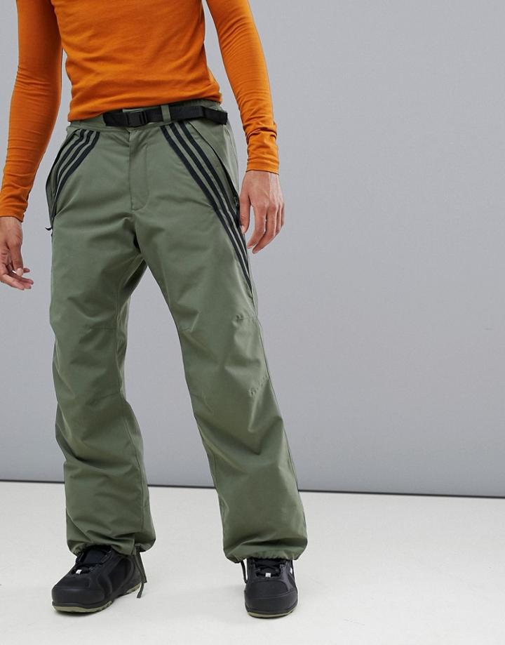 Adidas Snowboarding Riding Pant In Green