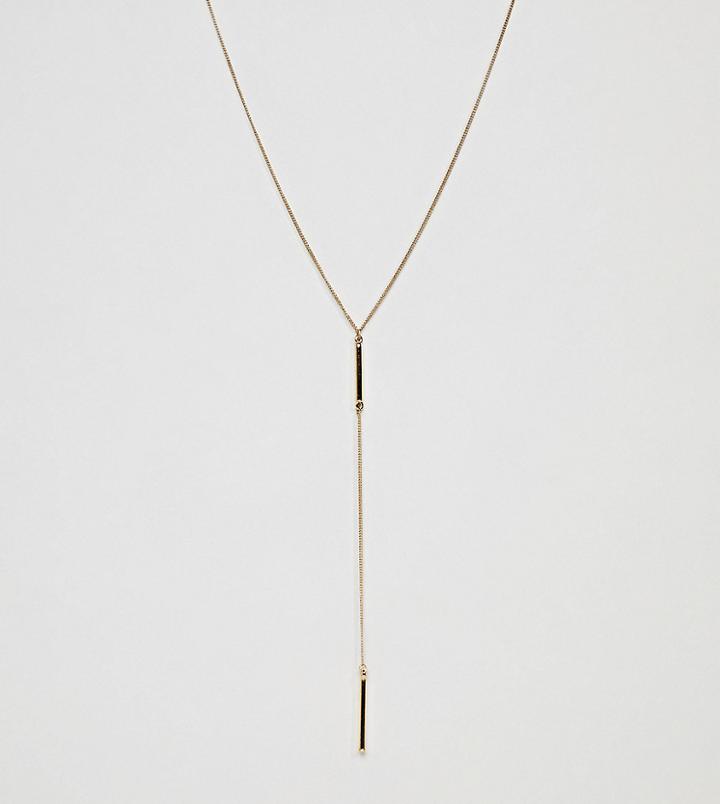 Designb Skinny Chain Necklace In Gold Exclusive To Asos - Gold