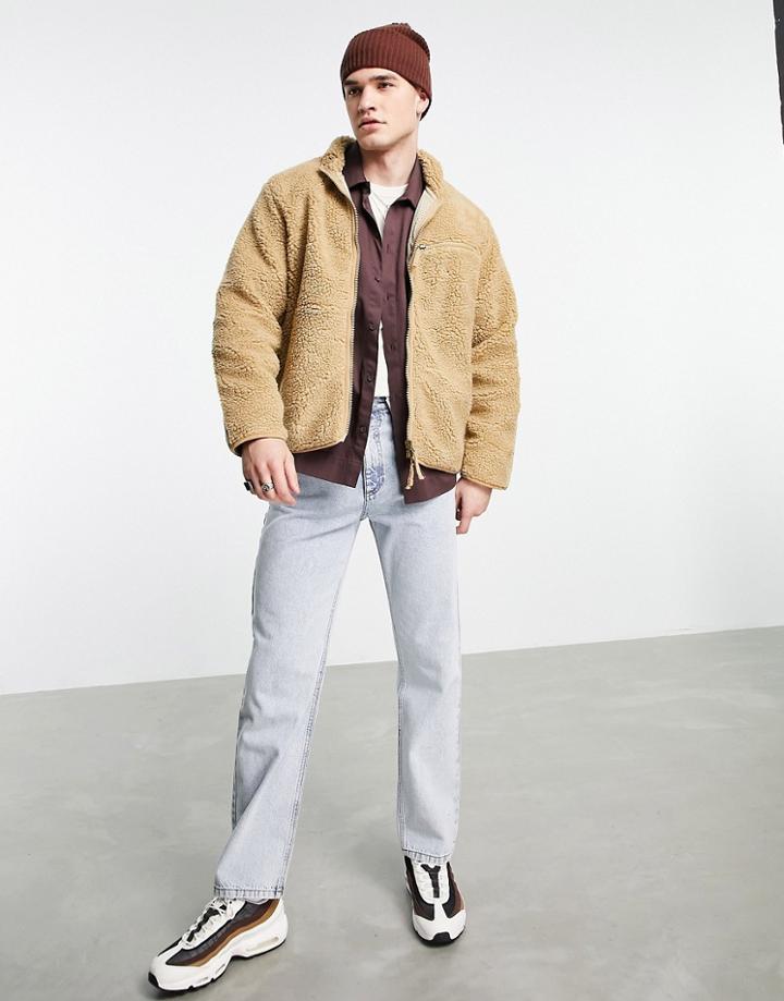 Stan Ray Sherpa Fleece Jacket In Stone-neutral
