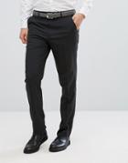 Asos Design Slim Smart Pants In Charcoal-gray