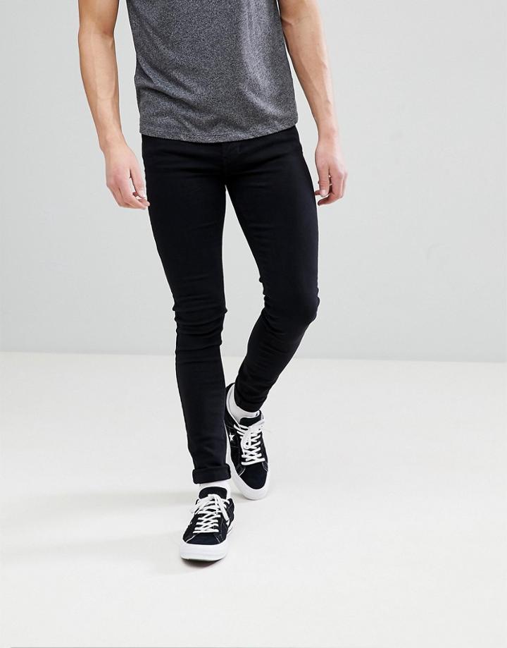 Dr Denim Leroy Black Skinny Jeans - Black