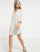Rhythm Lilah Long Sleeve Beach Dress In Sand-neutral