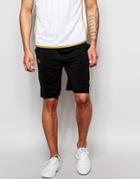 Kappa Shorts With Side Zips - Black