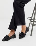 Asos Design Matchsticks Flat Shoes In Black