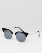 Skinnydip Cat Eye Sunglasses With Black Velvet - Black
