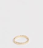 Asos Design Curve Pinky Ring In Disc Design In Gold Tone
