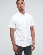 Troy Poplin Shirt With Short Sleeves - White
