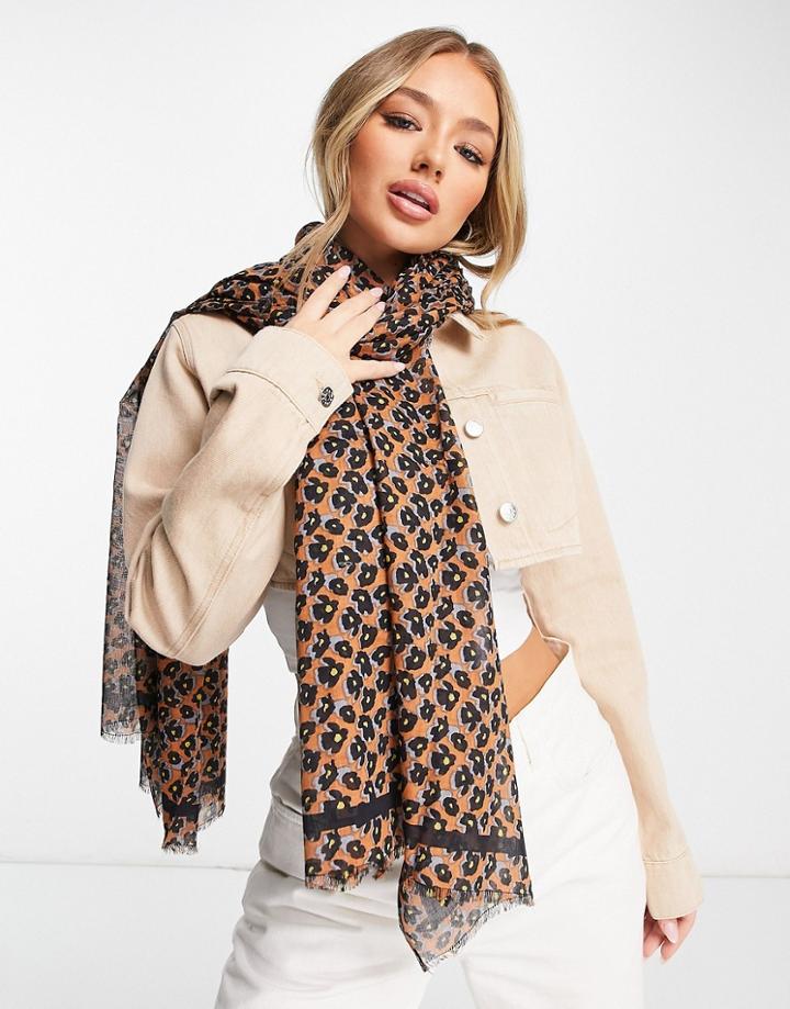 Becksondergaard Printed Scarf In Brown