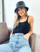 Pieces Soft Touch Lounge Wear Crop Top Set In Black