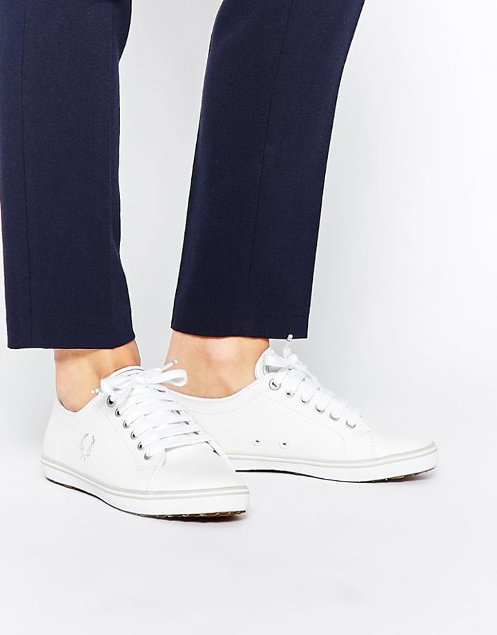 Fred Perry Kingston White Leather Sneakers - White