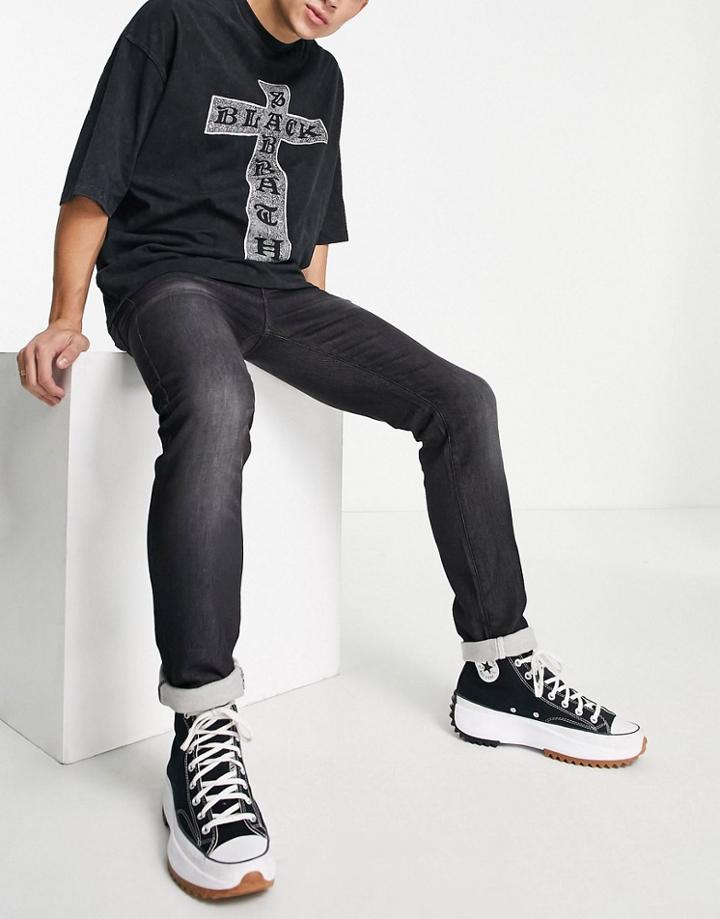 Armani Exchange J13 Slim Fit Jeans In Washed Black