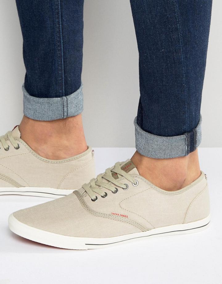 Jack & Jones Spider Chambray Canvas Sneaker - Beige