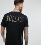 Rollas Big Rolla Back Print T-shirt - Black