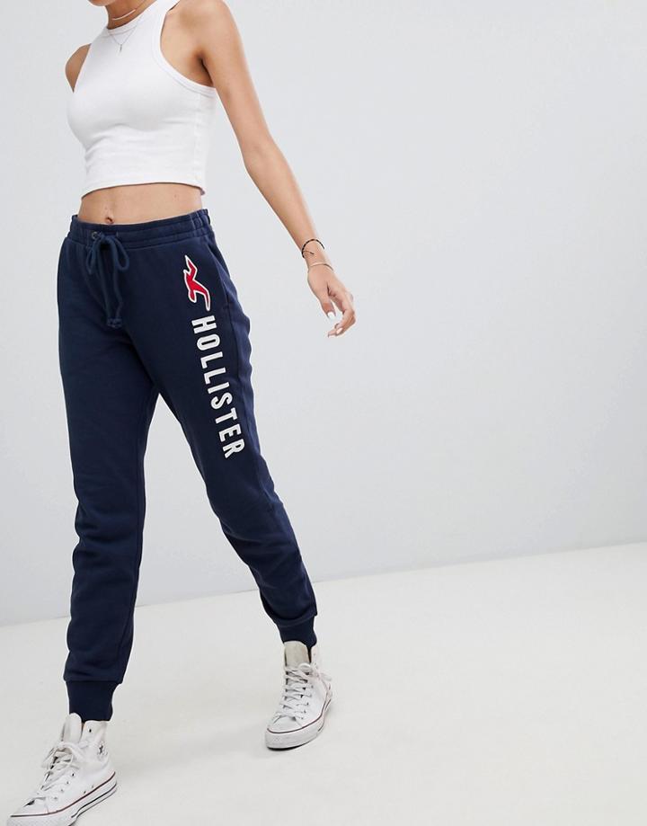 Hollister Logo Classic Track Pant - Navy
