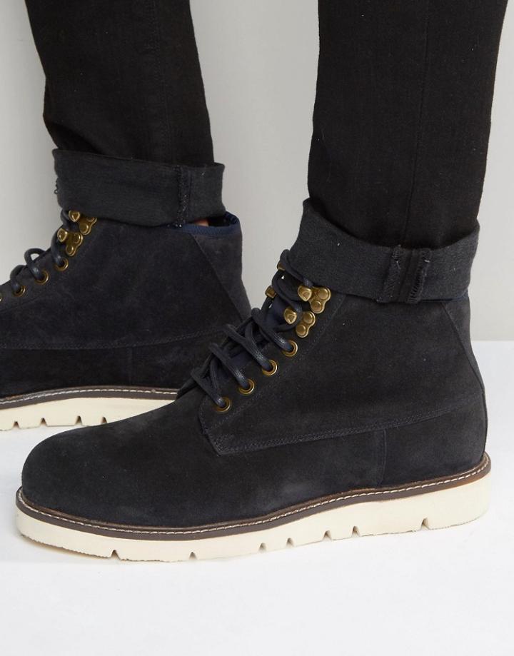 Armani Jeans Suede Boots - Blue