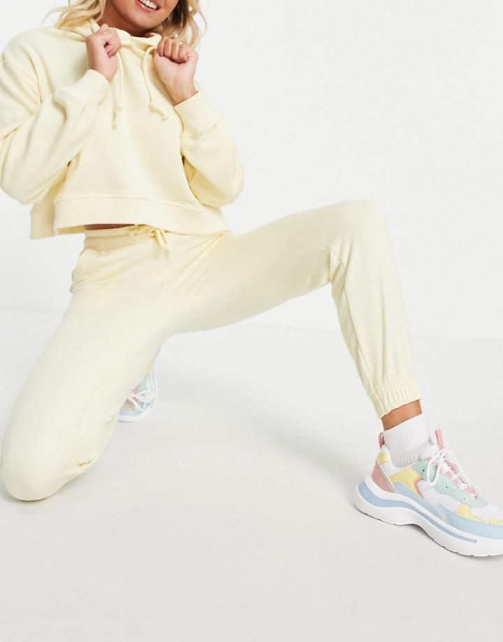Pull & Bear Sweatpants In Yellow - Part Of A Set