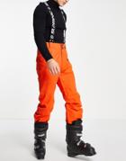Surfanic Comarade Waterproof Technical Snow Pants In Orange