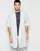 Asos Loungewear Woven Kimono Robe - Gray
