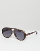 Jeepers Peepers Aviator Sunglasses In Tort - Brown
