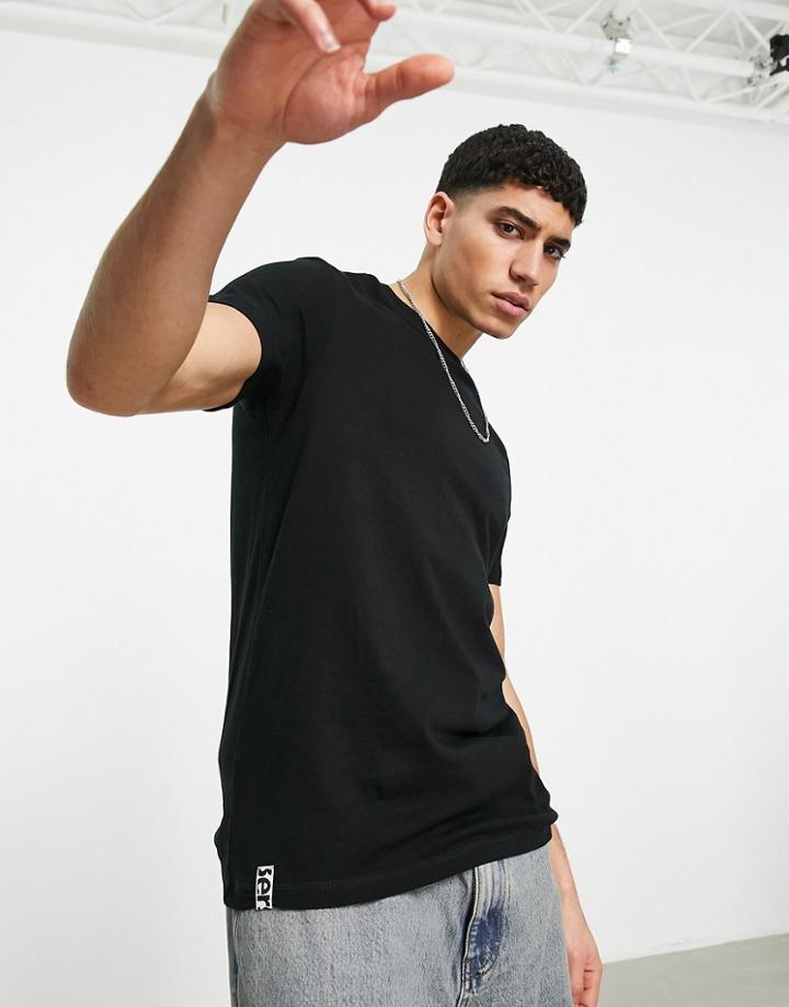 Bershka Regular T-shirt In Black