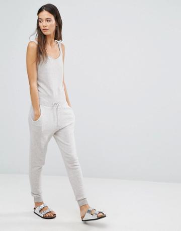 Les 100 Ciels Cashmere Sleeveless Jumpsuit - Gray