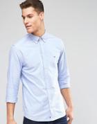 Tommy Hilfiger Oxford Shirt In New York Regular Fit In Blue - Blue