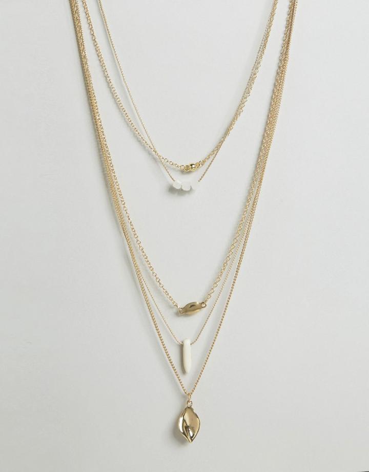 Ashiana Multi Layered Festival Necklace - Silver