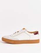 Gianni Feraud Leather Sneakers In Cream-neutral