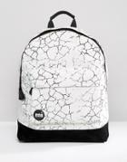 Mi-pac Cracked Backpack White - White