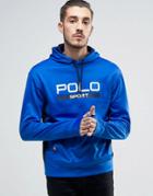 Polo Sport By Ralph Lauren Large Logo Hoodie In Blue - Blue