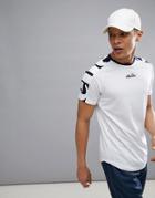Ellesse Tennis T-shirt With Oversized Sleeve Logo In White - White