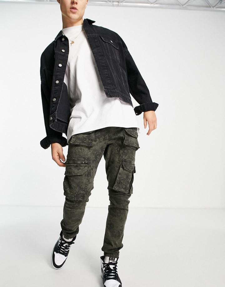 Brave Soul Cargo Front Pocket Pants In Gray