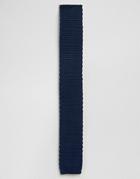 Feraud Knitted Tie In Navy - Navy