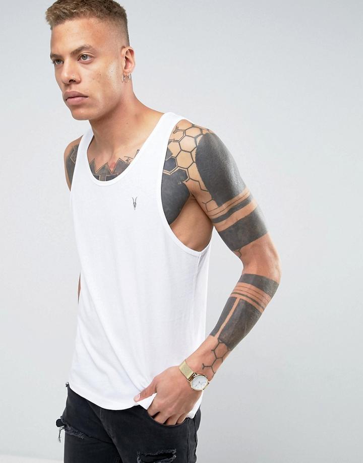 Allsaints Tank With Logo - White