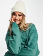 Weekday Core Organic Cotton Oversized Sweatshirt In Dark Green