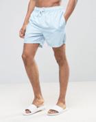 Ringspun Swim Shorts In Stripe - Blue