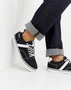 Jack & Jones Canvas Sneaker With Side Stripe-black