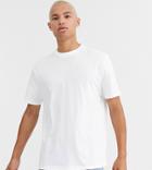 Asos Design Tall Organic Relaxed T-shirt With Crew Neck In White