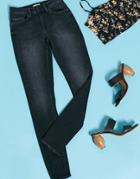 Only Blush Mid Waist Skinny Jeans In Black