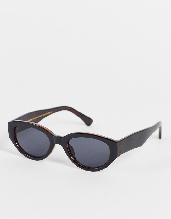 A.kjaerbede Winnie Round Sunglasses In Black